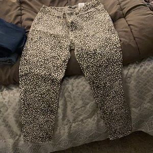 Fashion nova leopard print high waist jeans